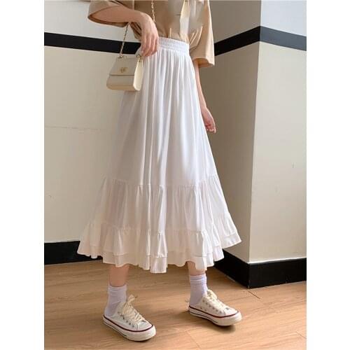 Skirts Womens Summer Cute Korean Fashion Casual Slim High Waist Skirts Y2k Skirt