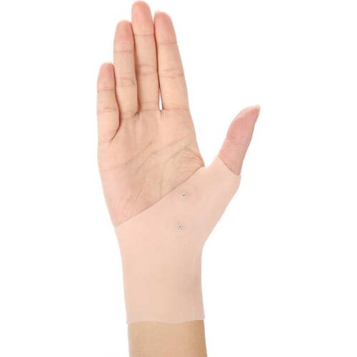 1pcs Arthritis Pressure Corrector Gloves Silicone Gel Therapy Wrist Thumb Support Gloves for Right & Left Hand Relief Pain