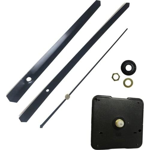 10pcs Silent 13mm shaft Quartz Wall Clock Movement Mechanism with metal Hands Repair Tool Parts Kit DIY Set With Hook