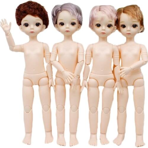 12 inches Boy BJD Doll with Giant Baby Body 1/6 Prince Doll Short Hair Cute Face DIY Makeup Dolls for Girls Gifts