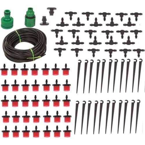 25M DIY Drip Irrigation System Automatic Watering Garden Hose Micro Drip Garden Watering Kits with Adjustable Drippers