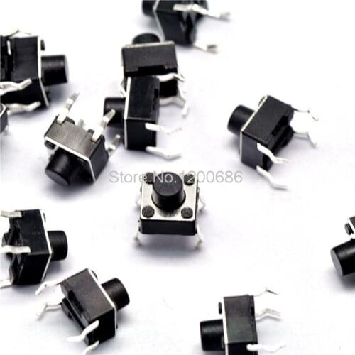 6 * 6 * 7MM touch switch vertical 4 feet micro switch / button switch