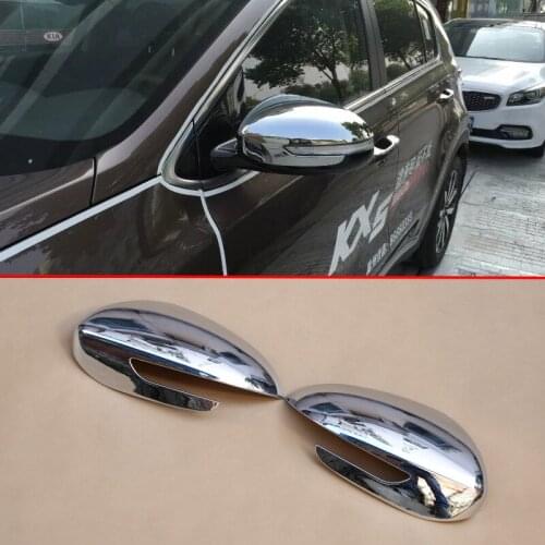 Side Mirror Cover For Kia Sportage QL 2016 2017 2018 2019 2020 2021 Chrome Driving Rear View Rearview Decoration