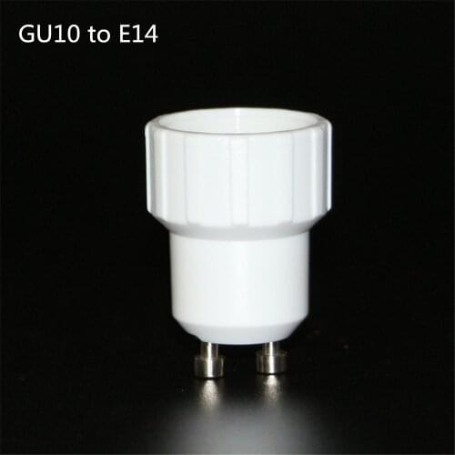 1PCS Fireproof GU10-E14 Lamp Holder Converter Socket GU10 to E14 Lamp Holder Adapter Light Bulb Plug Extender Free Shipping