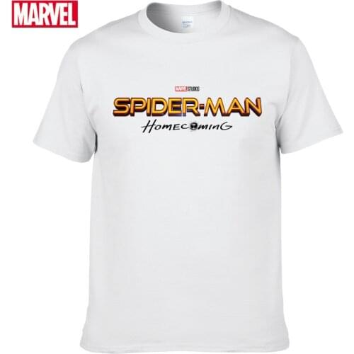 Marvel The Avengers Spider Man t-shirt Comfortable Breathable 100% cotton Summer Tops fashion mens t-shirts #105
