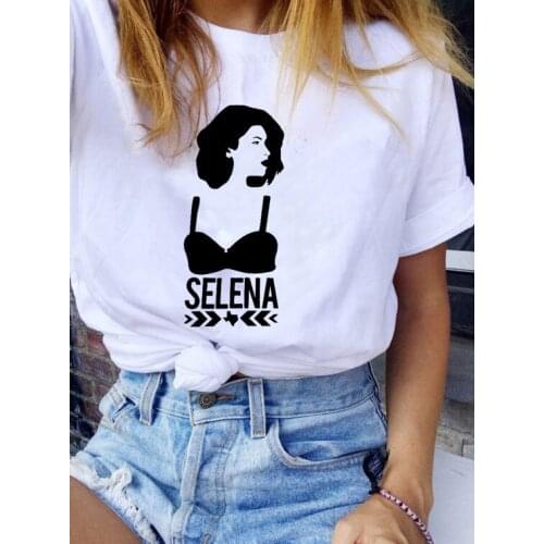 Pure Women T Shirt Selena Graphic Printed Tshirt Ladies Short Sleeve Tee Shirt Women Female Tops Clothes Camisetas