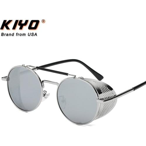 KIYO Brand 2020 New Women Men Round Polarized Sunglasses Metal Vintage Sun Glasses High Quality UV400 Driving Eyewear 2829