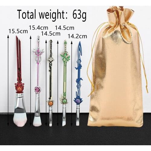 Genshin Impact Anime Weapon Model Makeup, anime Peripheral Bounce Mask Wind Eagle Sword Set Brush