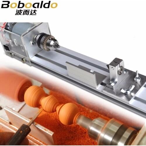 Mini DIY Wood Lathe Machine Polisher Table polishing Cutting 24V beads machine