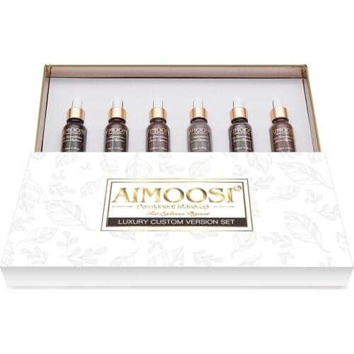 AIMOOSI Top-Eyebrow Micro-pigment Set for Permanent makeup tattoo Eyebrow Microblading pigment Combination tattoo ink New arriva