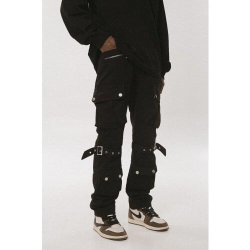 27-46 New 2021 Men clothing GD Hair Stylist fashion Personality Street Multi Pocket casual Pants Trousers plus size Costumes