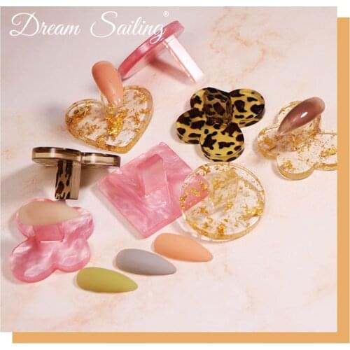 Resin Nail Practice Display Palette False Nail Holder Nail Art Gel Polish Varnish Practice Manicure Tool