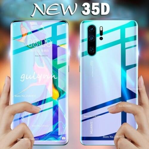 Front+Back New 35D Full Cover TPU Film Screen Protector For Huawei P30 P40 Nova 5 9X 5t 6 7 7se Honor 30 20 s Lite Hydrogel Film