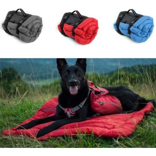 Portable Large Pet Dog Bed Folding Oxford Cloth 3 Colors Pet Mat Waterproof Travel Anti-slip Dog Pad for Car Sofa Furniture