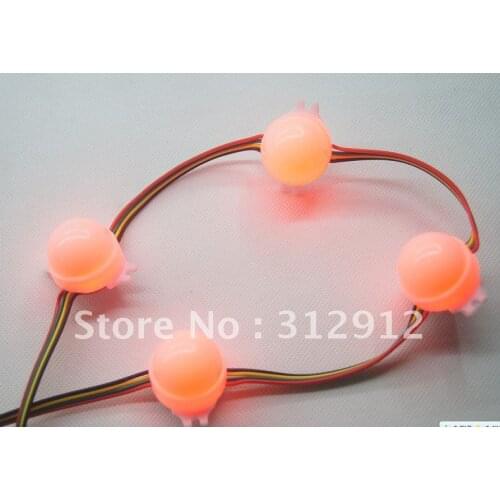 DC12V WS2801 pixel module,with 3pcs 5050 RGB SMD LED,30mm diameter,20pcs a string;256 gray scale