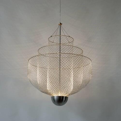 Italy Design Metal Grid pendant light Modern Pendant Ceiling Lamp Fashion Kitchen hanging lamp Luminaire Deco Lighting Fixtures