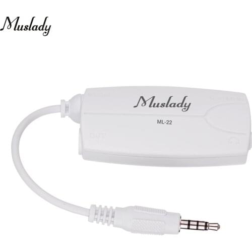 Muslady ML-22 Guitar Audio Interface Connector Converter for Electric Guitar Bass to Mobile Phone Tablet Connection