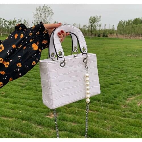 Luxury Designer Handbag Gradient Square Bags Women Purse Wide Handle Tote Shoulder Bags Female Brand Chain Clutch Crossbody Bag