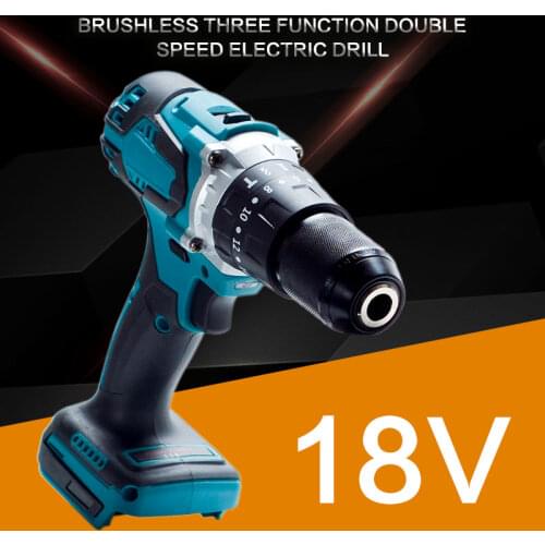 18V Two Speed Charging Battery Screw Driver 100N.m Electric Drill Bit Brushless Cordless Screwdriver For Makita 18V Battery