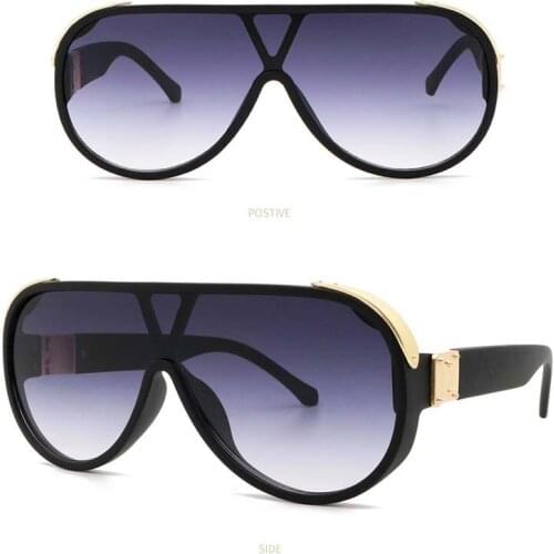 New Luxury Design Sunglasses UV400 PC Cool Women Black Fashion Unisex Plastic Sun Glasses For Men