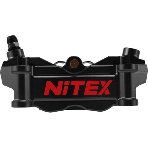 NITEX Brake Caliper for Hydraulic Disc Brake 4 Pistons 100MM CNC Aluminum Workmanship for Motorcycle