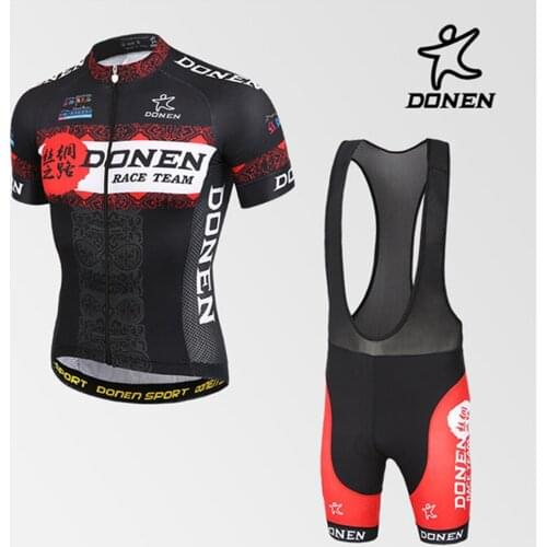 DONEN Bicycle Sportswear bike Ciclismo cycle clothing men mtb Short Sleeve cycling jersey bicycling shirts jersey sets cycling