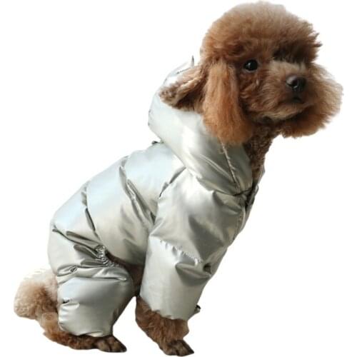 Waterproof Dog Clothes Jumpsuit Winter Dog Down Coat Jacket Warm Pet Outfit Garment Pomeranian Poodle Schnauzer Clothing Costume