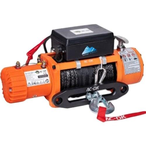 XINQI 2021 New design 12v 13500lbs Heavy Duty 12v electric winch with synthetic rope