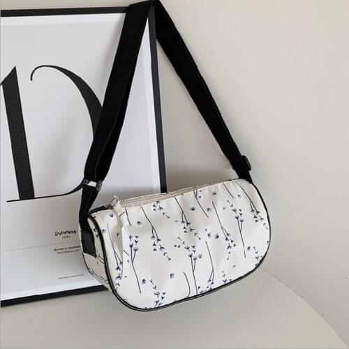 Female Crossbody Bag Summer Floral Print Larger Capacity Messenger Bags Casual Fashion Canvas Bag Women Handbag Сумка Женская