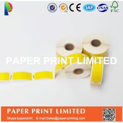 100 Rolls Yellow Dymo 11352 Compatible Labels for LW 450Turbo 25mm*54mm 500Pcs
