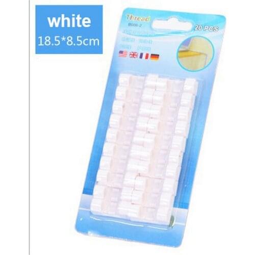 20Pcs Self Stick Wire Organizer Line Cable Clip Buckle Clips Clamp Table Wall Fixer Fastener Holder Data Telephone Line Winder