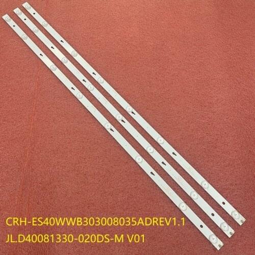 3pcs LED bar For Thomson T40D16SF-01B 40L1600C 40L2600C TH-40D400C JL.D40081330-020DS-M CRH-ES40WWB303008035ADREV1.1
