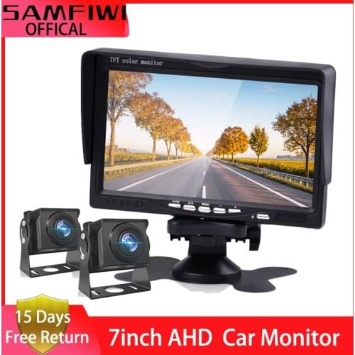 7 inch AHD Car Monitor High Definition Night Vision Backup Camera Vehicle Reverse Rear View Backup Camera Monitors For Truck