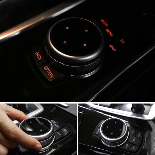 Car Multimedia Buttons Cover iDrive Stickers for BMW E60 E61 E90 E91 E92 E93 F34 Z4 E89 F31 F30 F10 X5 E70 F15 F25 F01 F02 F11 M