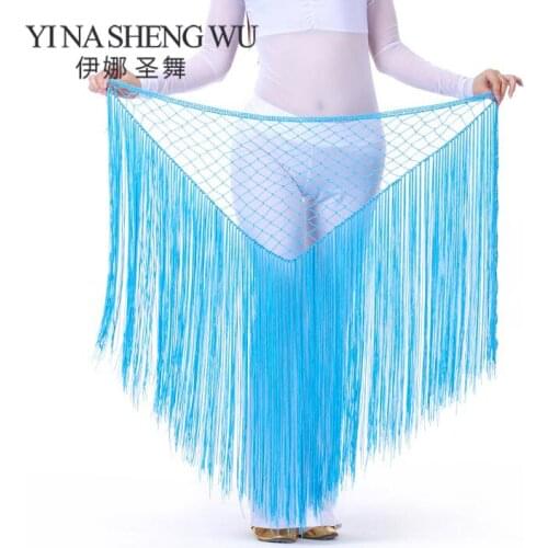 Lady women Fringed towel Argentina bandage cape style belly dance waist chain belly dance hip towel towel mermaid buttocks