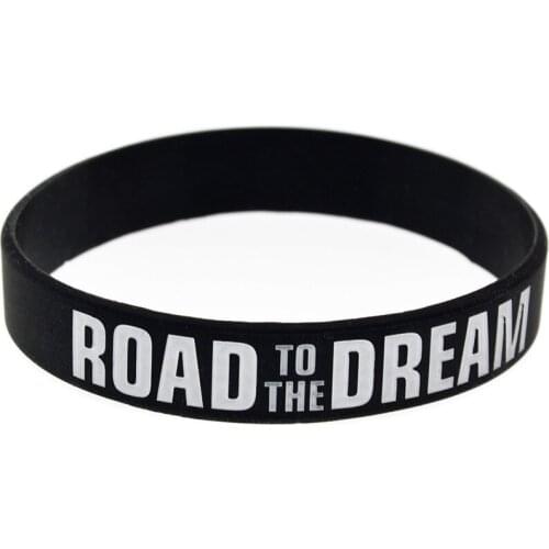 "Road To The Dream" Soft Silicone Motivational Bracelet Inspirational With Trendy Sports Bracelet for Women Accessories