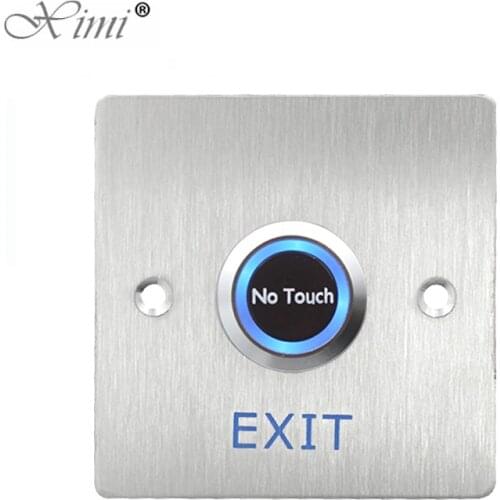Stainless Steel Door Bell Push Button Switch Infrared No Touch Panel For Access Control Door Exit Push release Button