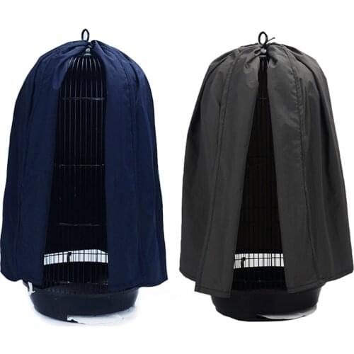 Bird Cage Cover Breathable Windproof Bird Parrot Nests Cover Round Cage Shield Light Proof Cage Cover Bird Supplies #W0