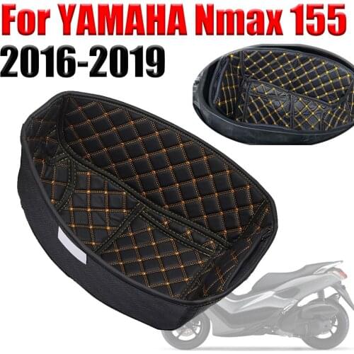 Motorcycle Storage Box Leather Rear Trunk Cargo Liner Protector Accessories For YAMAHA Nmax155 N-max155 N-max Nmax 155 2018 2019