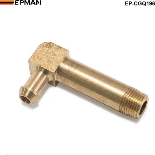 45mm Brass Boost Hose Barb to Male Thread Elbow Fitting For Garrett T2 T3 Turbo 1/8"Male NPT 90 Degree EP-CGQ196