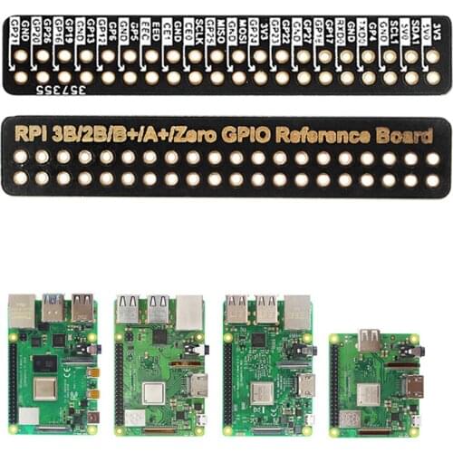 Breadboard Experiment Reference Ruler Fit PCB Distinguishable GPIO Pin Reference Board for Raspberry Pi 2 Model B / B