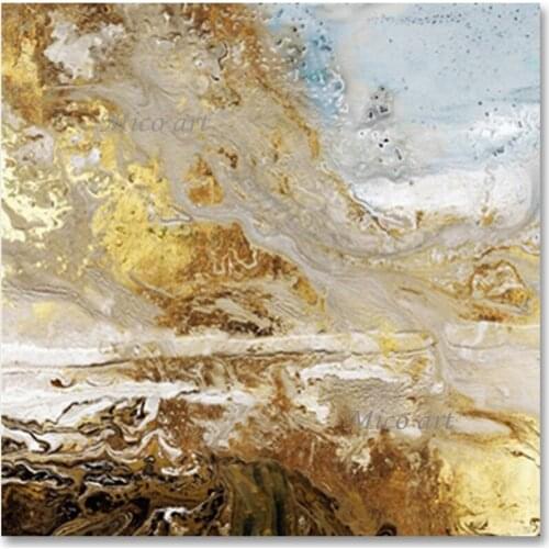 New Abstract Gold Foil Design Oil Painting No Frame Wall Decorative Canvas Art Panel Set Picture Entrance Decoration Paitnings