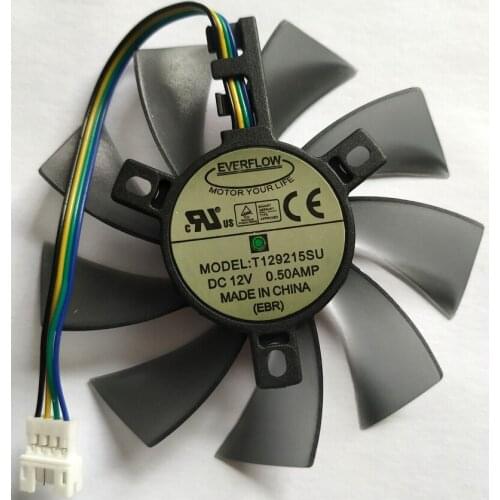 New Video Card Cooler cooling Fan 85mm T129215SU Cooling fan For Gigabyte P106 GTX 1060 960 RX 480 460 570 580 R9 290X