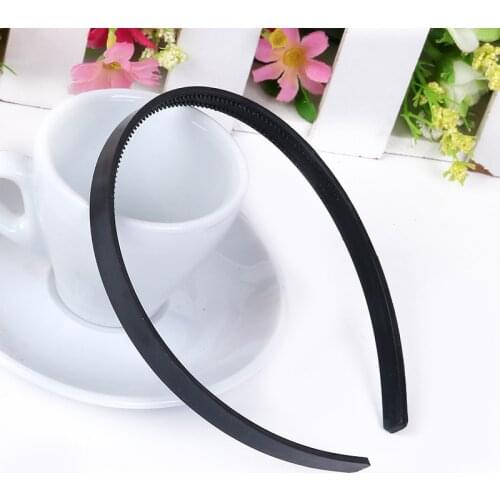 60pcs/lot 1CM Black white Plastic Teeth Hair Band Hoop DIY hair accessories Plastic Headbands for girls Headwear