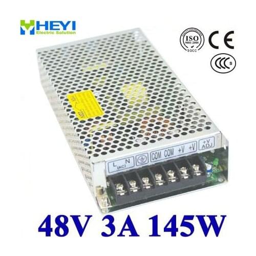 Single output switching power supply 48V 3A 100~120V/200~240V AC input LED power supply 145W 48V transformer
