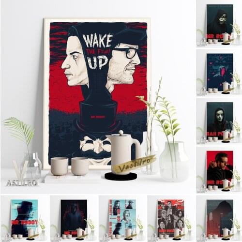 Hot TV Series Show Mr.Robot Art Prints Poster Hacker Characters Fans Collection Gift Modern Living Room Bedroom Home Decorative