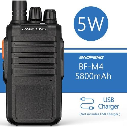 Baofeng BF-M4 5w Walkie Talkie Support USB Charging UHF 400-470MHz Long standby time 22 days Portable Transceiver BF-888S Radio