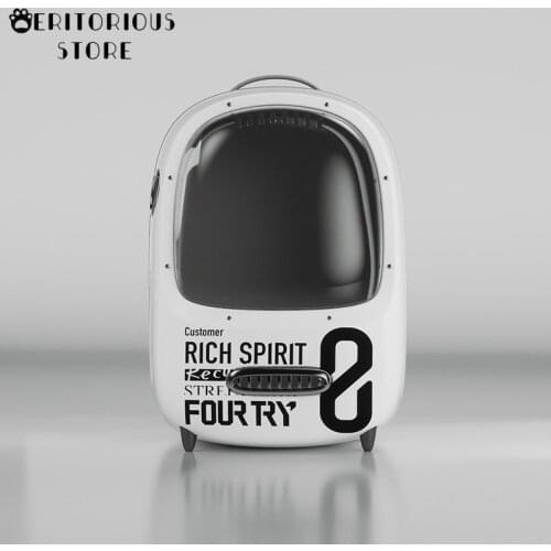 PETKIT Joint Name New Vintage Style Travel Window Pet Cat Backpack Carrier Bag Breathable Pet Travel Bag Dog Cat Space Capsule