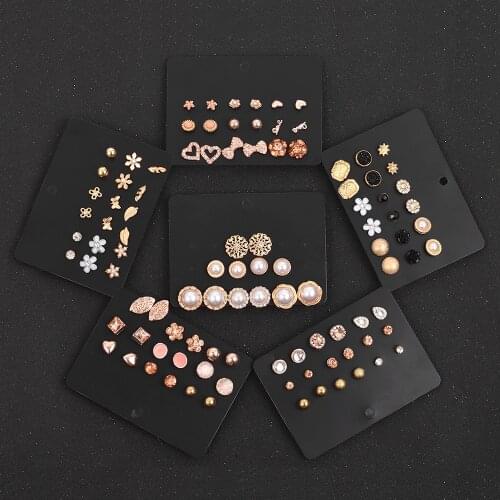 Earrings kolczyki Stud Earrings 2020 Simulated Pearl Earrings Set Women Piercing Ball boucle oreille femme aretes de mujer
