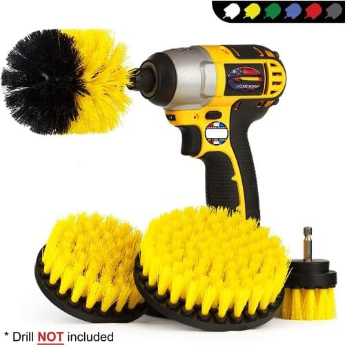 Drill Brush All Purpose Cleaner Scrubbing Brushes for Bathroom Surface Grout Tile Tub Shower Kitchen Auto Care Cleaning Tools